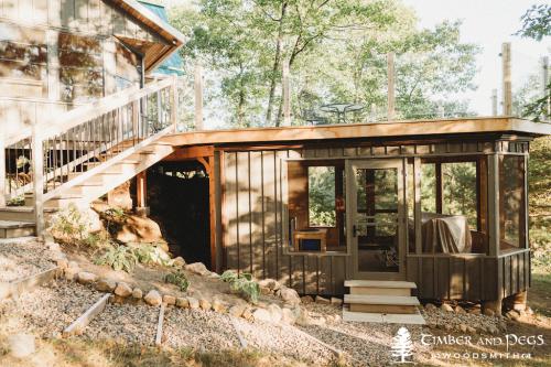 Lake Cabin Deck Stairs