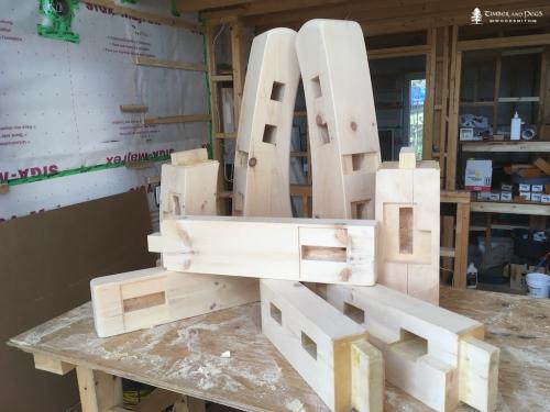 Timber Frame Bench 4