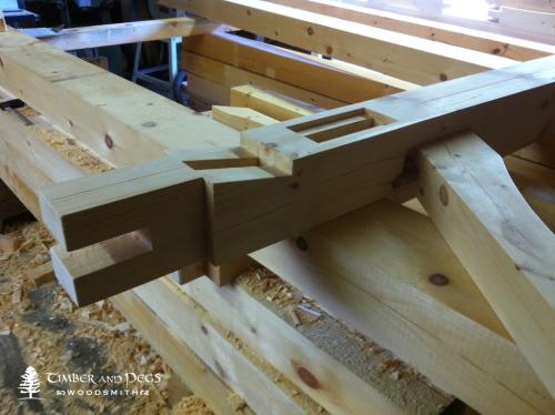 Timber Frame Woodshed 2