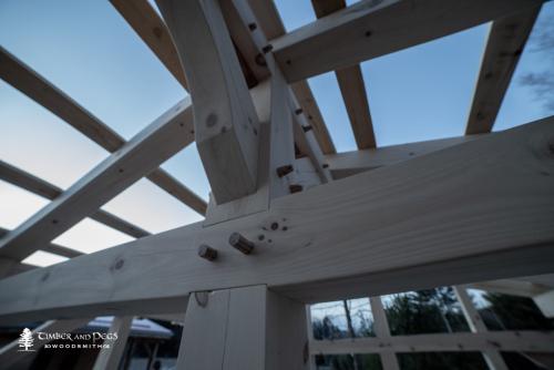 Timber Frame Wood Shed