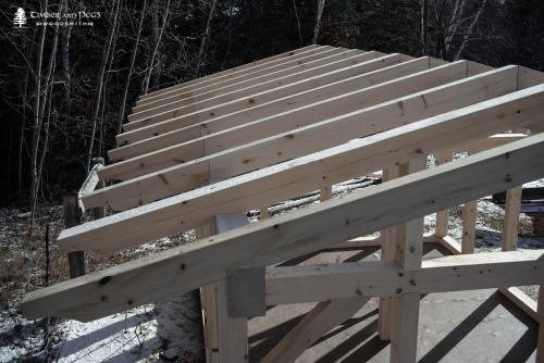 Timber Framed Woodshed 6