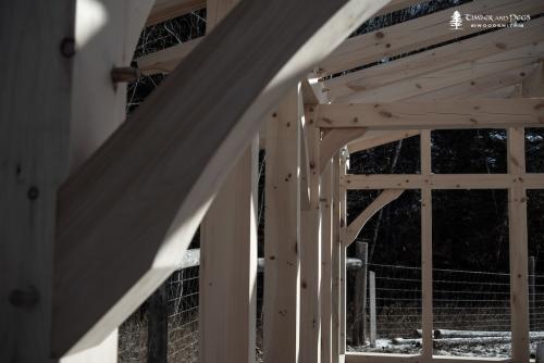 Timber Framed Woodshed 7