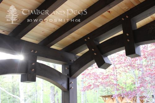 Timber Frame Sloped Entranceway